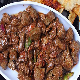 Liver with Ugali or Rice