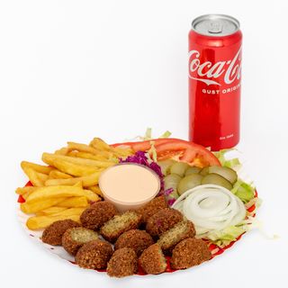 Meniu falafel farfurie