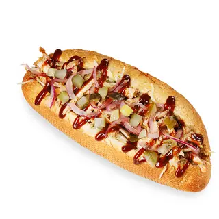 Хот-дог с рваной свининой/Hot dog Pulled Pork