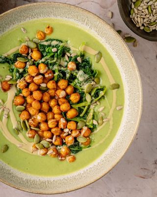 Crema di ceci e broccoletti