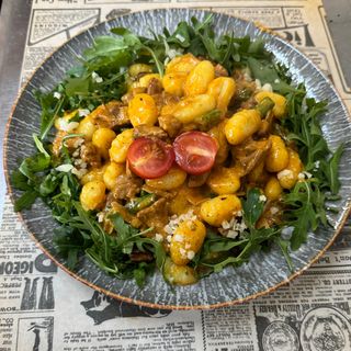 Gnocchi z Polędwiczką Wieprzową i Kurkami