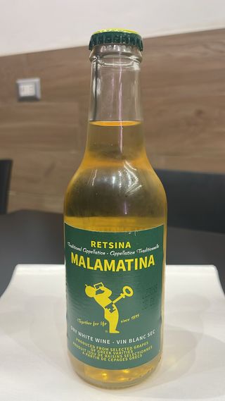 Vino bianco Retsina malamatina 25 cl