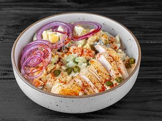 Салат Олів'є з куркою