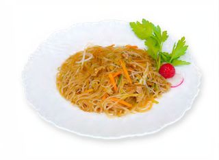 51. Spaghetti di soia con gamberi