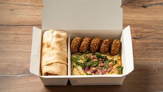 Hummus &amp; Falafel Box (de post) - 350g