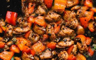 Chicken in black bean sauce
