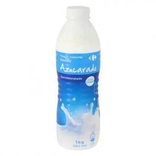 Yogur Líquido Semi Azucarado Carrefour 1 Kg..
