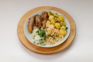 Polędwiczki drobiowe w sosie porowym