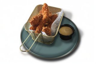 Tiras De Solomillo Crujiente De Pollo De Corral (Ración)