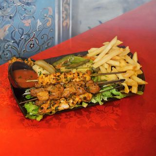 Grillade De Brochettes Mixtes