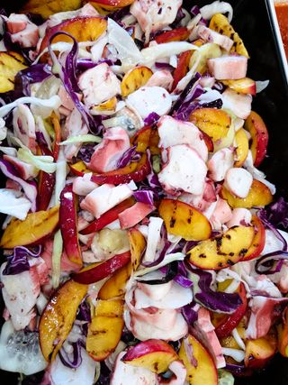 Polpo con verdurine di stagione