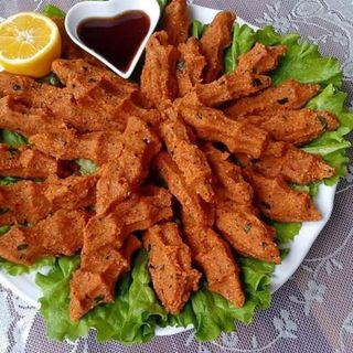 Дурум чий кюфте - Durum çiğ köfte s Ayran