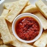 Fried Yam with Pepper Sauce