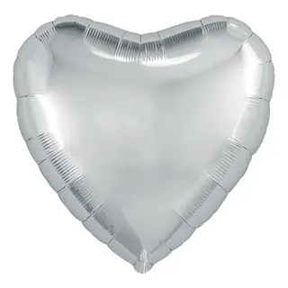 Balon Inima Argintie