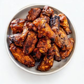 Chicken wings with BBQ sauce