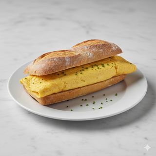 Bocadillo de tortilla francesa