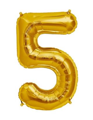Balon cifra 5 cu heliu 