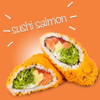 Sushi burrito sushi salmon