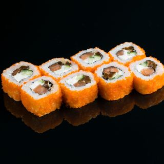 Рол Філадельфія в ікрі з лососем  (250г)