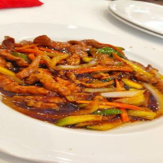 ternera con salsa picante