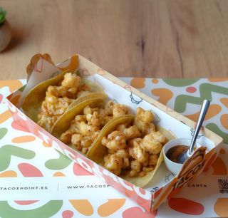 Trío De Tacos De Coliflor Frita (3 Uds.)