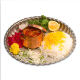 Gheimeh Badenjan Wtew with Rice