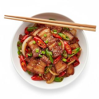 Pancetta saltata al Hunan