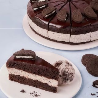 Cookies cream hecha con galletas Oreo