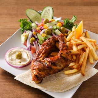 Plato De Muslo De Pollo A La Brasa