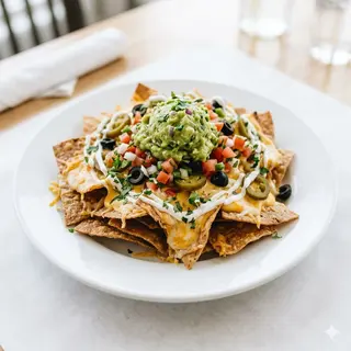 Nachos Con Guacamole Supreme