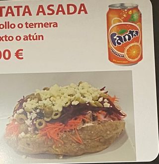 Menú Patatas Asadas