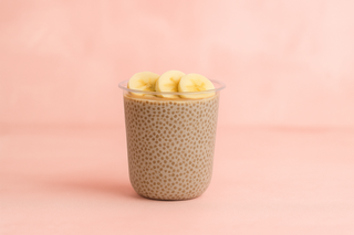 Budinca de chia cu banane si unt de arahide 300g