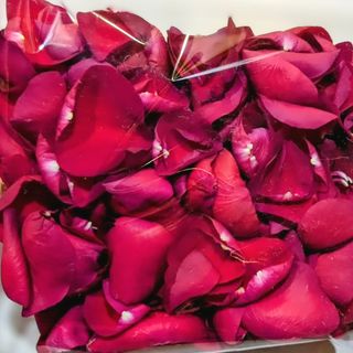 250 Pétalos rojos naturales