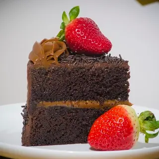 Tarta de chocolate (porción)