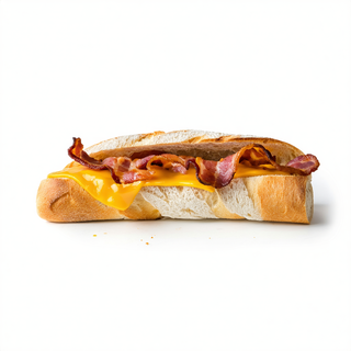 Bocadillo bacon y queso