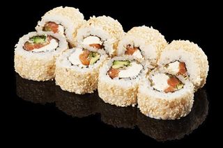 Рол Філадельфія з лососем в кунжуті (8шт/230г)