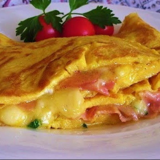 Omlet sir, šunka