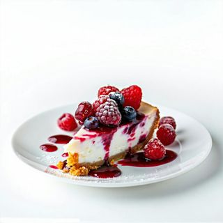 Bicchiere cheesecake frutti di bosco