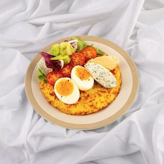 Дерун з зеленим мусом