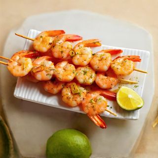 Brochette de Crevettes + Frites