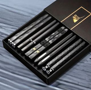 Багаторазові чорні палички (пластик) набір 5 шт