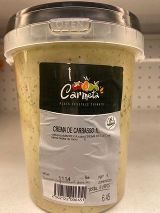 Crema Calabacin “La Carmeta” 1 litro