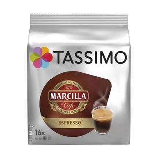 Café Espresso en Cápsulas Marcilla Tassimo 16 Uds.