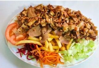 Plato especial de kebab