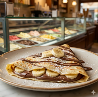 Crepes banana Nutella