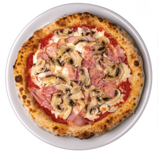 Pizza cotto e funghi