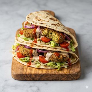 Menù piadina falafel