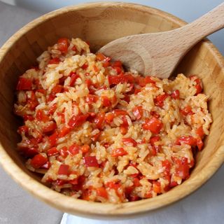 Riz aux Poivrons Rouges