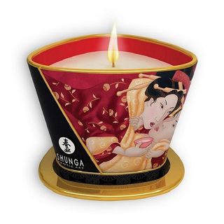 Vela Para Masaje Romance Fresas Con Cava Shunga 170 Ml