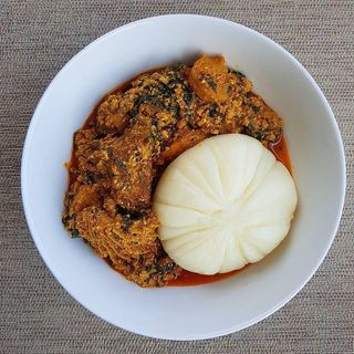 Pounded Yam + Beef
